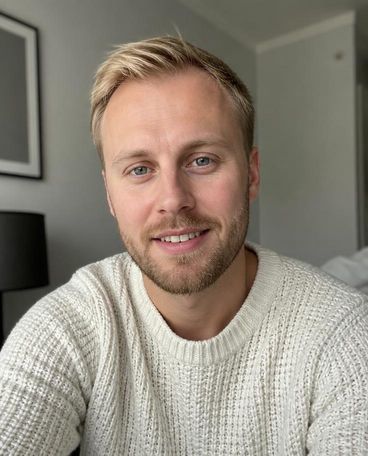 Illustrative portrait of a model, shown as Bjorn